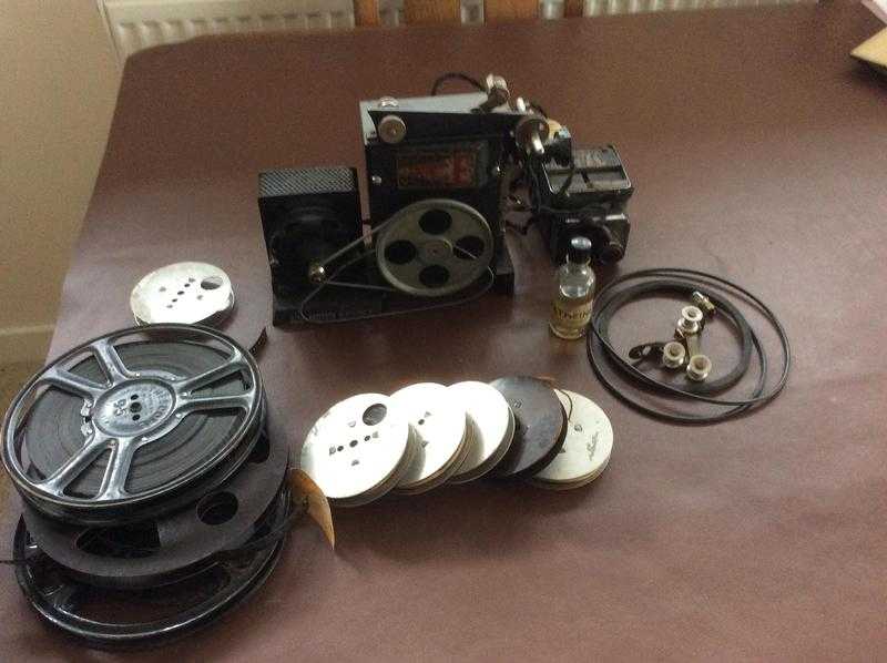 Pathescope Ace 9.5mm Projector and films