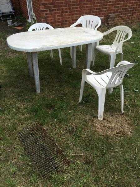 PATIO GARDEN AND CHAIRS