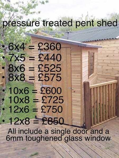 Pent shed