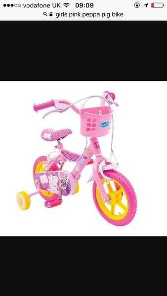 Peppa pig 12quot bike new condition