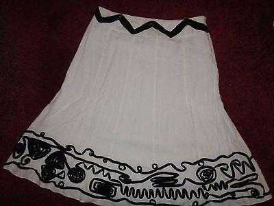 Per Una white skirt with black detail size 14L