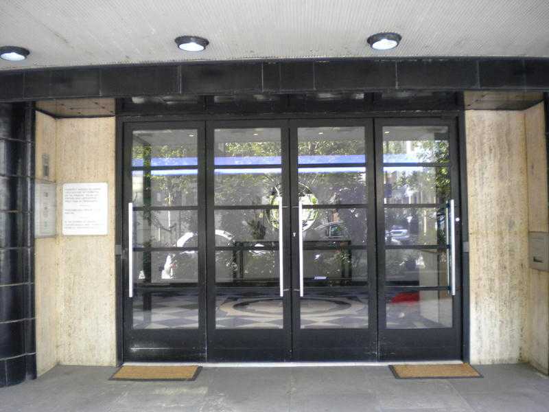 Period Entrance Doors in an Art Deco property