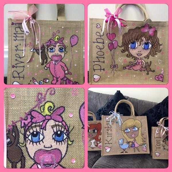 Personalised Hand designed Jute Bags