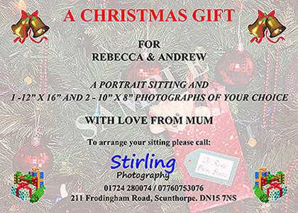 Personalised Portrait Gift Vouchers