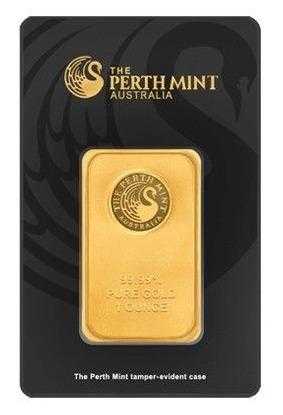 Perth Mint 1 oz (Ounce) Gold Bar 99.99