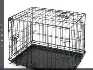 Pet cage, folds flat