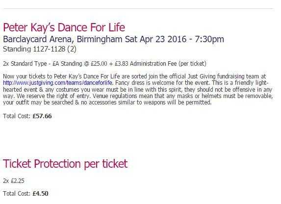 Peter Kay Dance for Life 2 Tickets