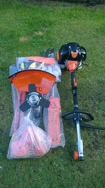 petrol lawnmower strimmer