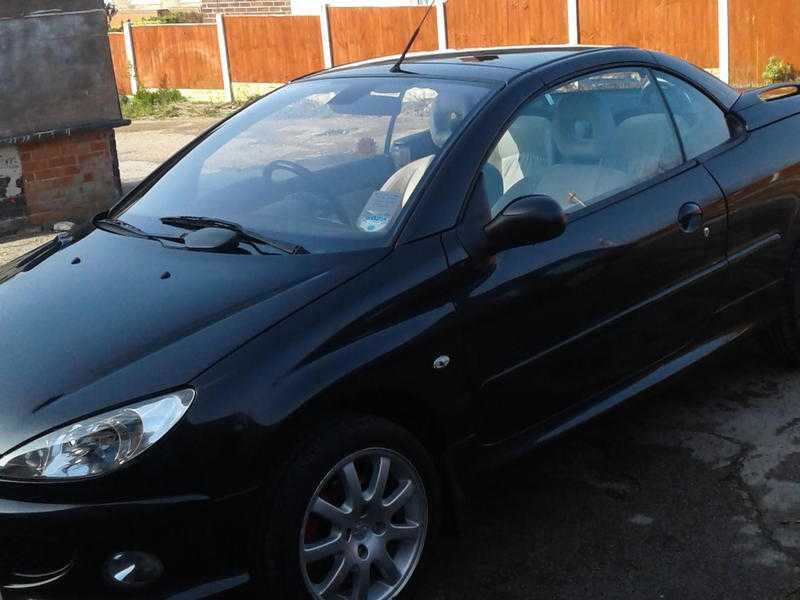 Peugeot 206cc 2005 full grey leather interior 60000miles from new fsh