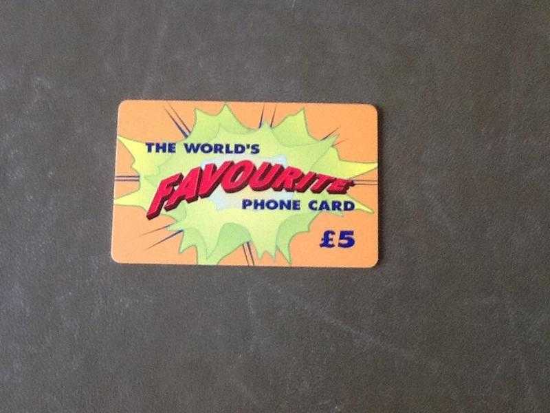 Phonecard the worlds favourite 5