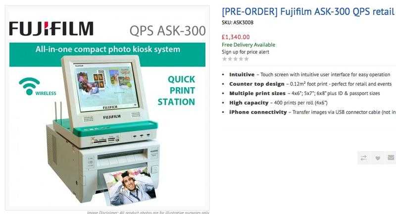 photobooth ASK-300 dysub printer