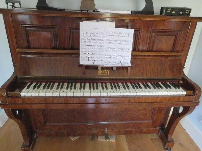 Piano - Berry of London 1920s wooden upright