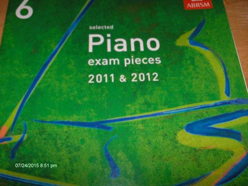 Piano exam pieces 2011-2012 (grade 6 )