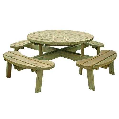 Picnic Table  Round 8 Seat