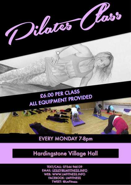 Pilates Class - Monday amp Thursday Evening 7-8pm