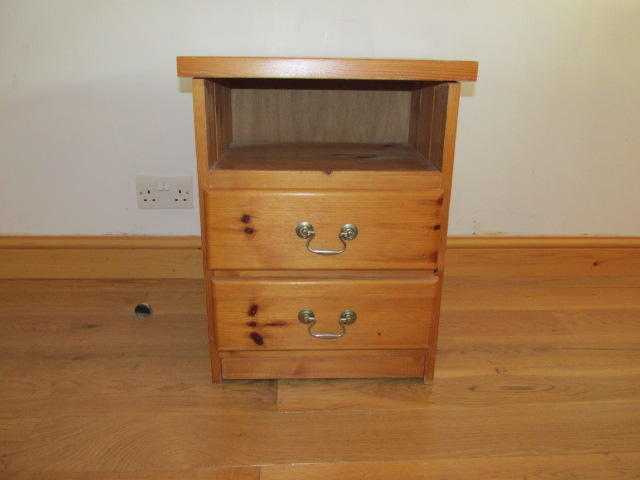 Pine bedside cabinet