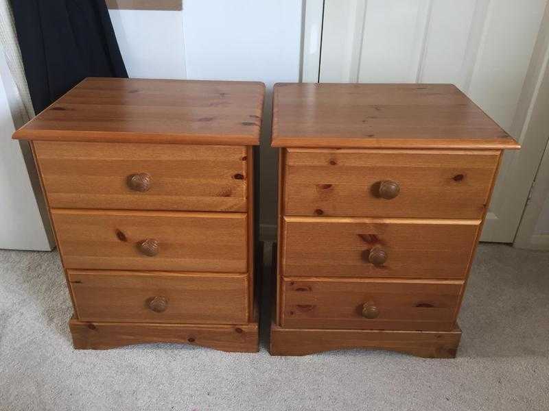 Pine bedside tables