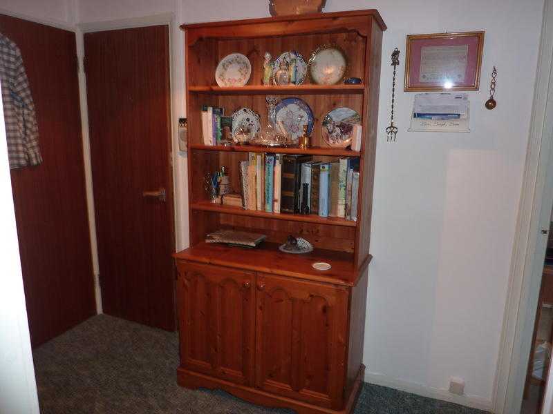 Pine bookcase.