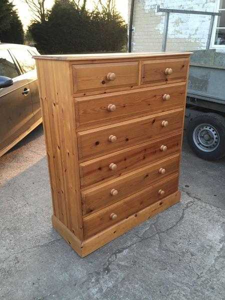 Pine Chest Of Drawers (Very Large)