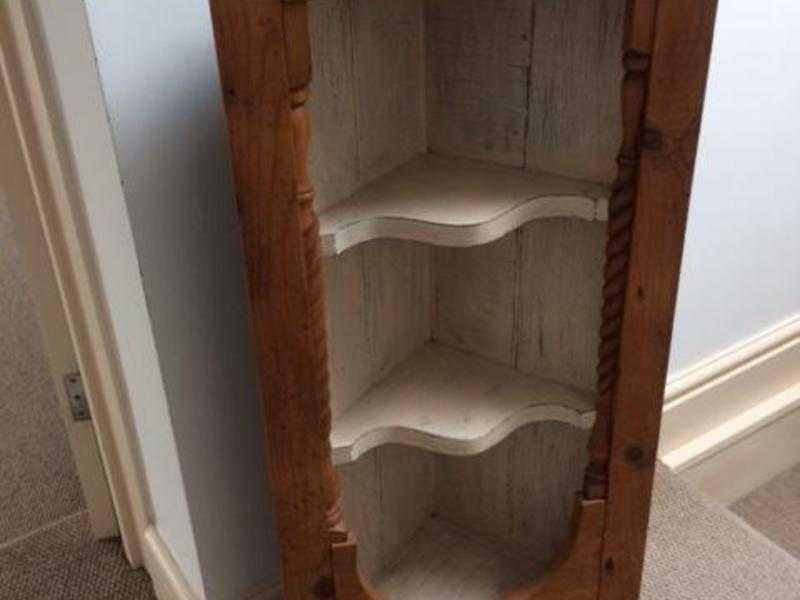 Pine corner wall cupboard, lovely item