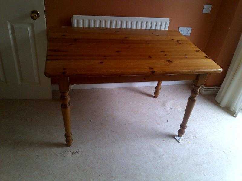 Pine dining table.