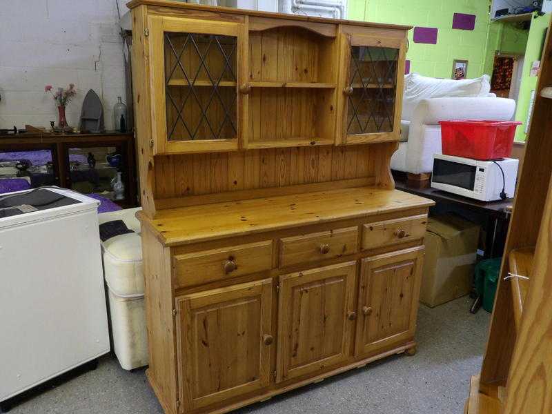 Pine Dresser  Sideboard With Drawers, Cupboards amp Shelves - Local Delivery Service Available