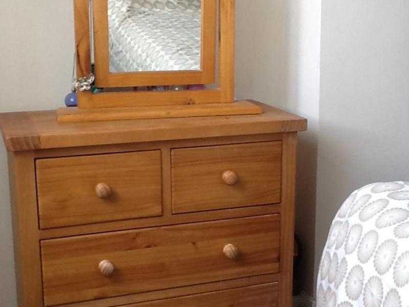 Pine Dressing table and bedside cabinets