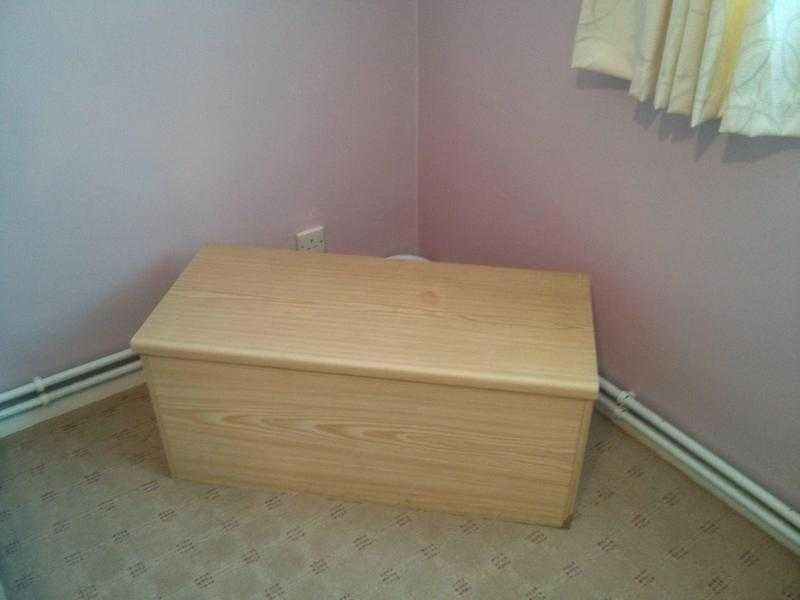 Pine effect Ottoman or Blanket Box