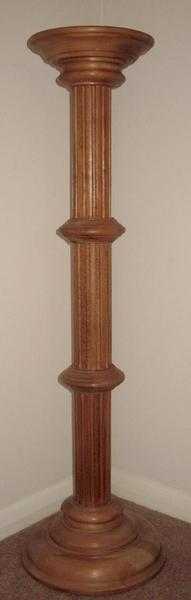 Pine Fluted Plant Stand or Plinth