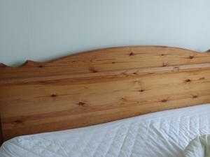 Pine headboard