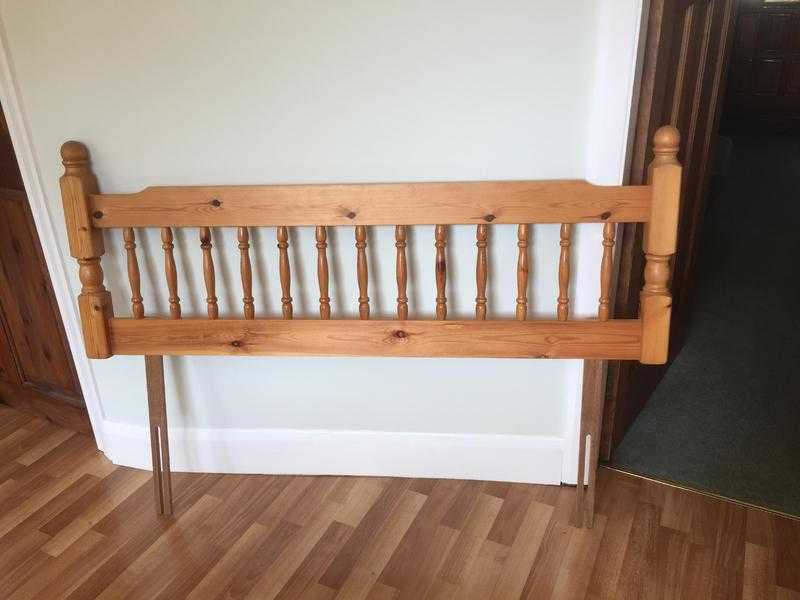 PINE HEADBOARD FOR DOUBLE BED