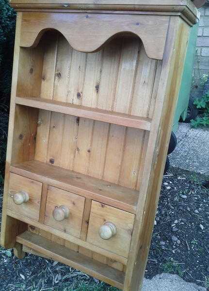 Pine kitchen wall unit