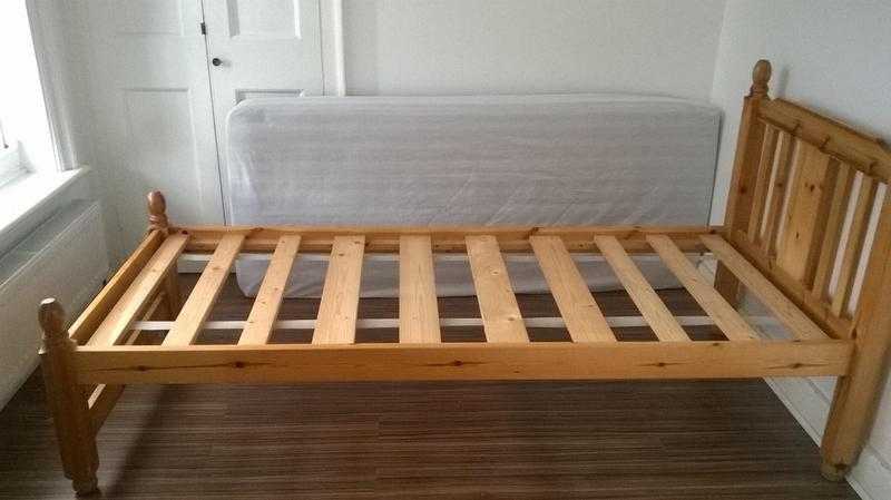 Pine single bed frame