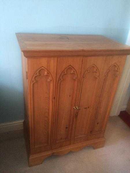 Pine storage cupboard