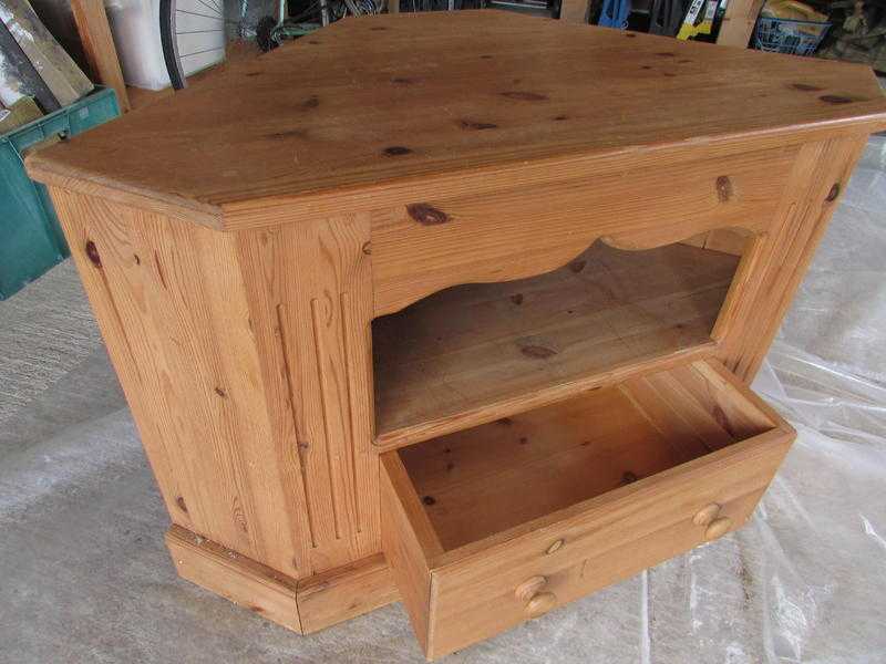 Pine TV  DVD Corner Unit