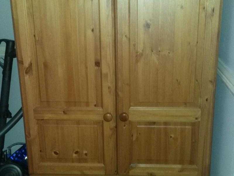 Pine wardrobe 2 Deep drawer