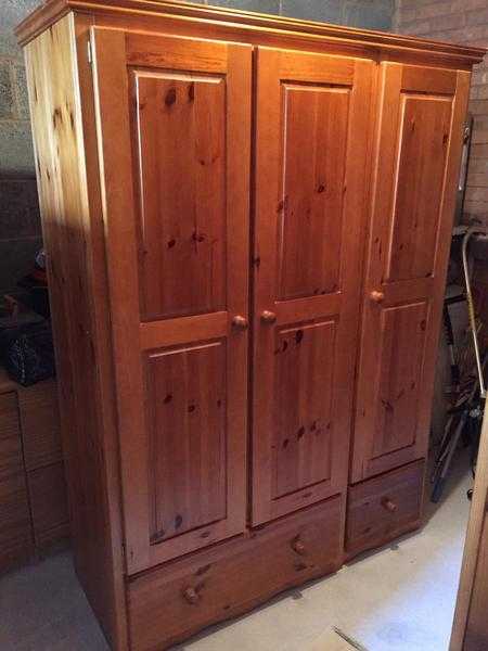 Pine wardrobes ( 3 door and a 2 door wardrobe available)