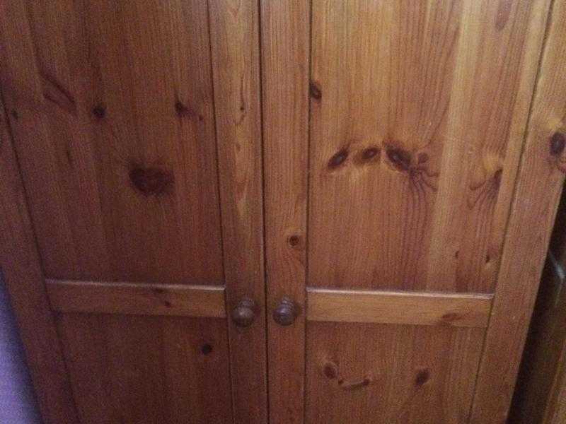 Pine wardrobes x2