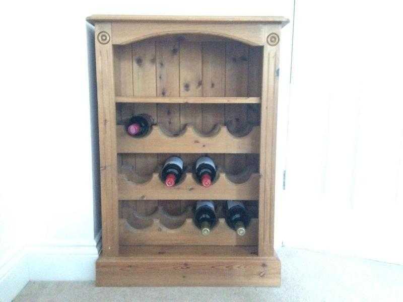 Pine wine rack