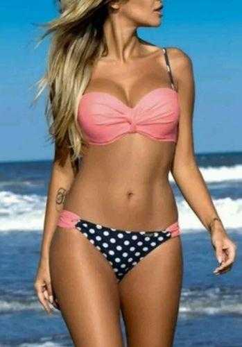 Pink and Black Bikini Swimwear XL (10-12)