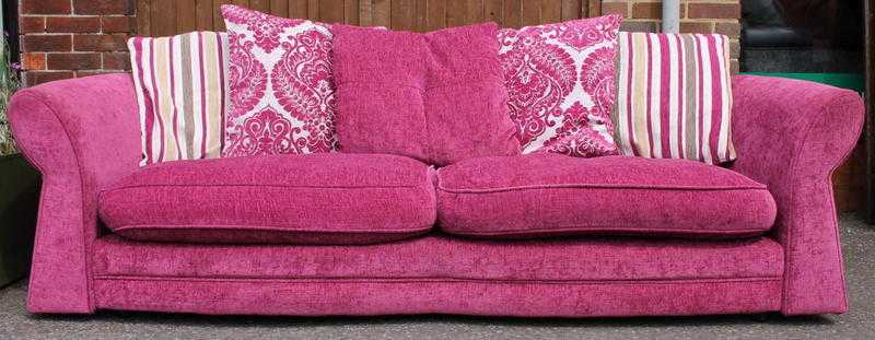 Pink DFS 039Elin039 Pillow Back Sofa