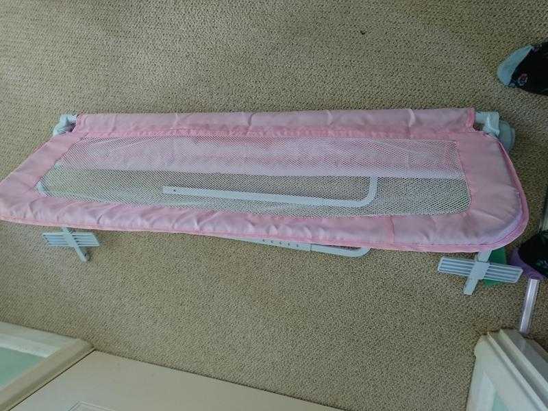Pink mothercare cot side