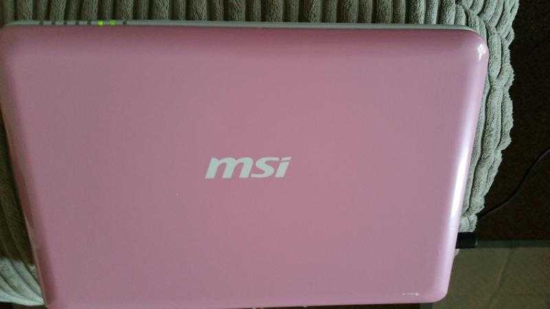 Pink MSI 10quot Laptop Notebook.