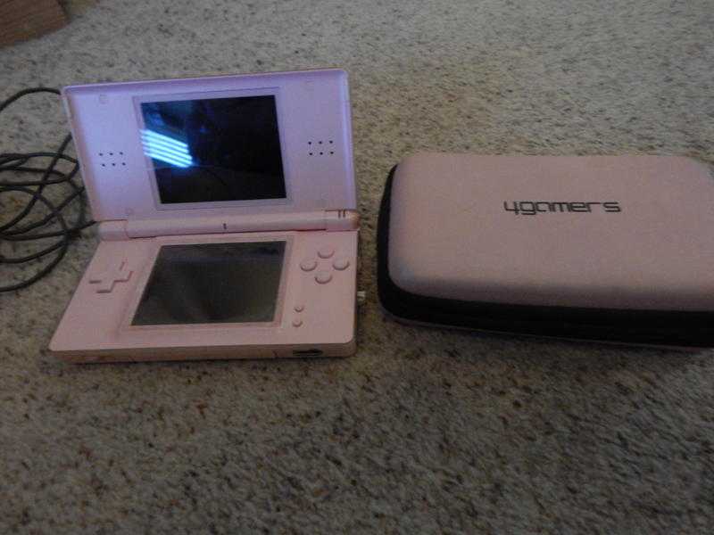 PINK NINTENDO DS LITE CONSOLE WITH CASE