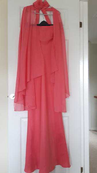 Pink promeveningparty dress, size 10