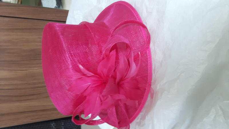 Pink  wedding hat