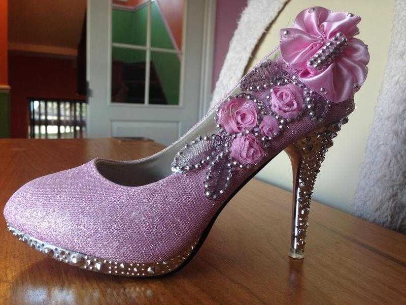 Pink Wedding or Prom Shoes Size 5