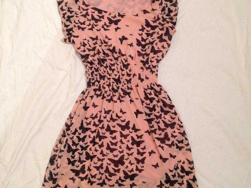 pinkcream butterfly dress