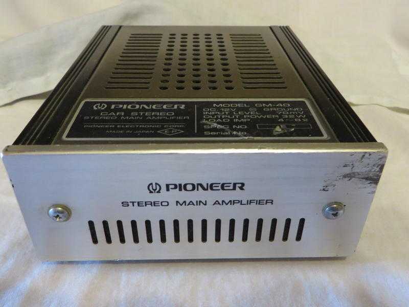 Pioneer car sterio amp