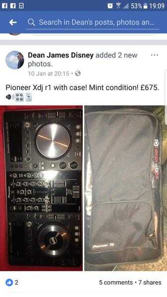 Pioneer XDJ-R1 with case
